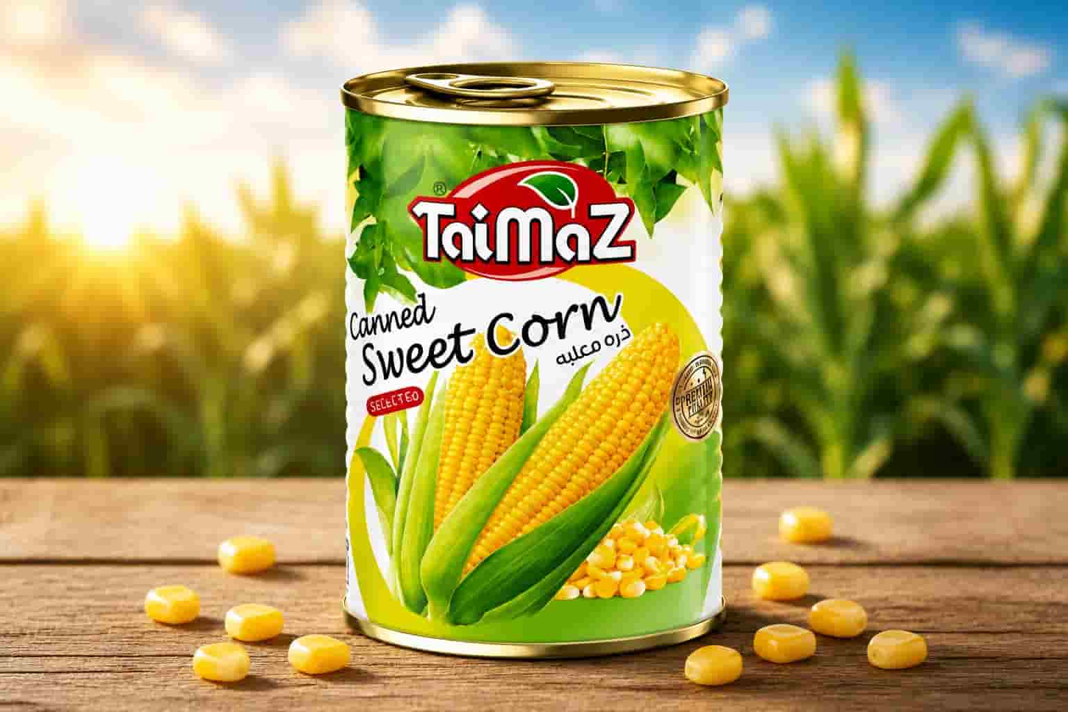 کنسرو ذرت تایماز با طعم طبیعی و بافت یکنواخت